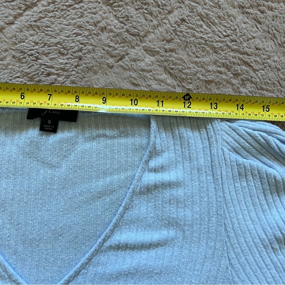 J, Crew Padded Shoulder Long Sleeve Top Women’s Size S - Picture 10 of 10